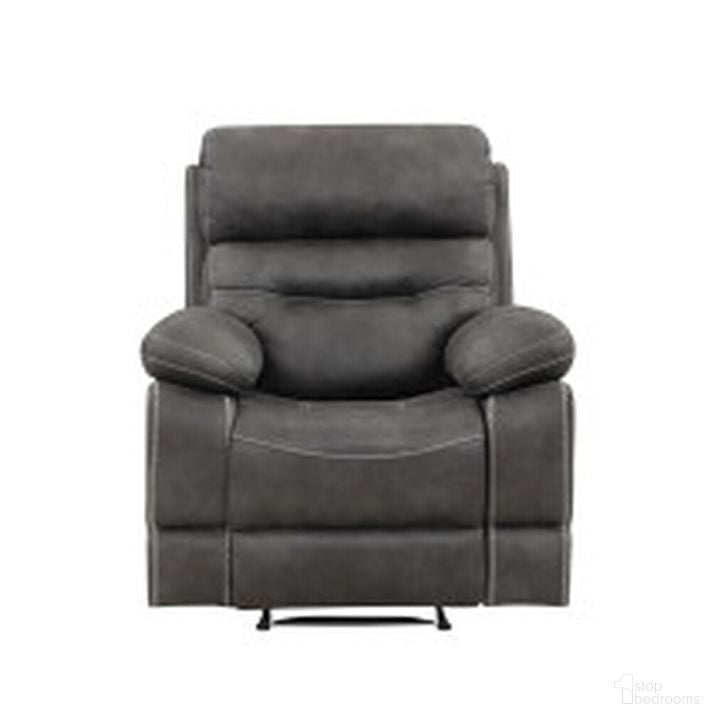The appearance of Rodger Manual Reclining Chair In Gray designed by Steve Silver in the transitional interior design. This gray piece of furniture  was selected by 1StopBedrooms from Rudger Collection to add a touch of cosiness and style into your home. Sku: RUD800CG. Product Type: Recliner. Material: Plywood. Image1