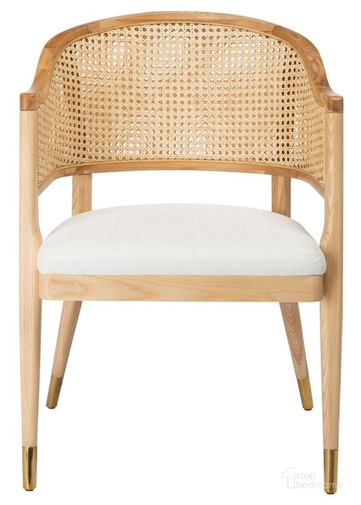 The appearance of Rogue Rattan Dining Chair In Natural designed by Safavieh Couture in the modern / contemporary interior design. This natural piece of furniture  was selected by 1StopBedrooms from Rogue Collection to add a touch of cosiness and style into your home. Sku: SFV4106B. Material: Wood. Product Type: Dining Chair. Image1