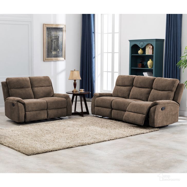 The appearance of Ronald Contemporary Faux Leather Living Room Sofa Set In Brown designed by AC Pacific in the modern / contemporary interior design. This brown piece of furniture  was selected by 1StopBedrooms from Ronald Collection to add a touch of cosiness and style into your home. Sku: RONALD-BROWN-DRS;RONALD-BROWN-DLR. Material: Polyester. Product Type: Living Room Set. Image1