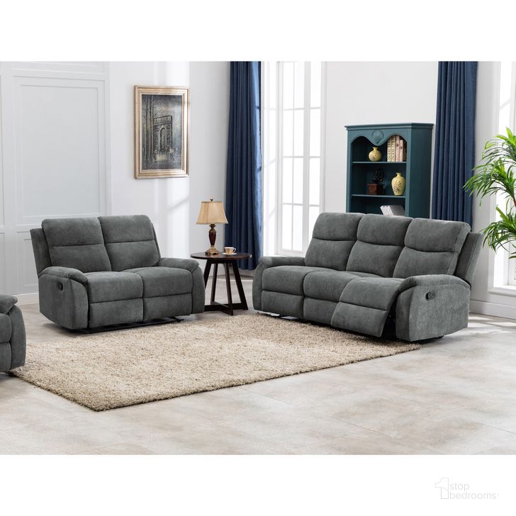 The appearance of Ronald Contemporary Faux Leather Living Room Sofa Set In Gray designed by AC Pacific in the modern / contemporary interior design. This grey piece of furniture  was selected by 1StopBedrooms from Ronald Collection to add a touch of cosiness and style into your home. Sku: RONALD-GRAY-DRS;RONALD-GRAY-DLR. Material: Polyester. Product Type: Living Room Set. Image1
