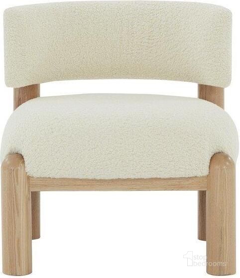 The appearance of Rosabryna Accent Chair In Ivory and Natural designed by Safavieh Couture in the modern / contemporary interior design. This ivory and natural piece of furniture  was selected by 1StopBedrooms from Rosabryna Collection to add a touch of cosiness and style into your home. Sku: SFV5074A. Product Type: Accent Chair. Material: Plywood. Image1