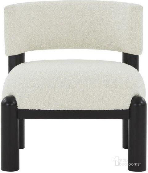 The appearance of Rosabryna Accent Chair In Ivory/Black designed by Safavieh Couture in the modern / contemporary interior design. This ivory/black piece of furniture  was selected by 1StopBedrooms from Rosabryna Collection to add a touch of cosiness and style into your home. Sku: SFV5074D. Product Type: Accent Chair. Material: Plywood. Image1