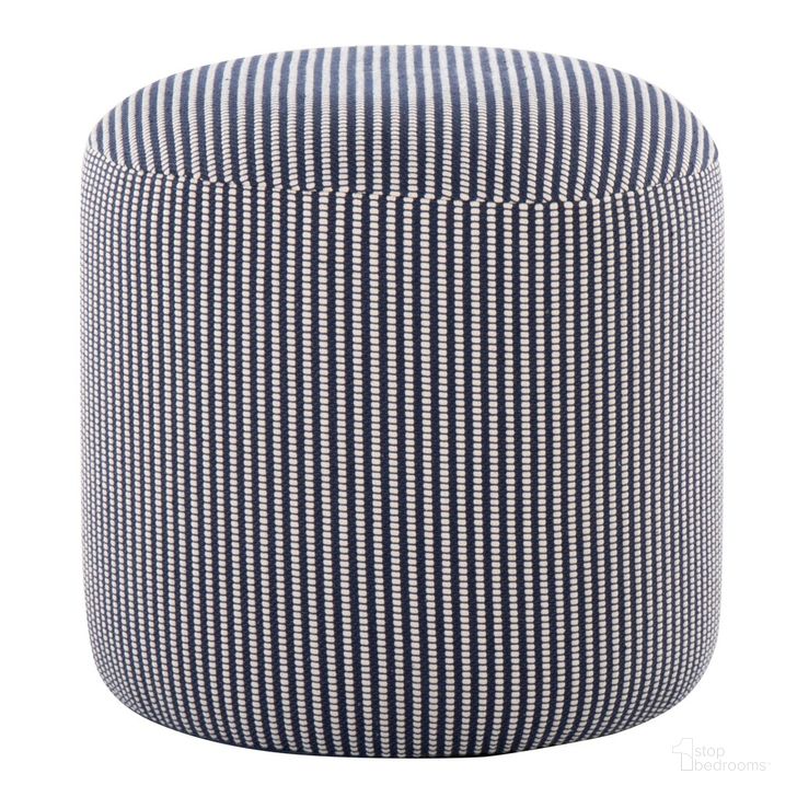 The appearance of Round Pouf In Blue designed by Lumisource in the modern / contemporary interior design. This blue piece of furniture  was selected by 1StopBedrooms from Pouf Collection to add a touch of cosiness and style into your home. Sku: OT-POUF16RND BUW. Material: Wood. Product Type: Ottoman. Image1