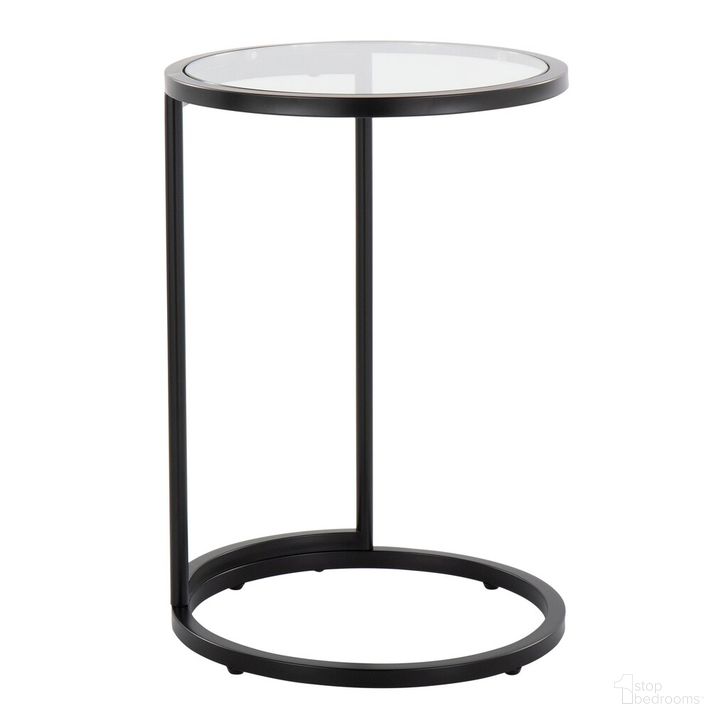 The appearance of Round Zenn End Table In Black designed by Lumisource in the modern / contemporary interior design. This black piece of furniture  was selected by 1StopBedrooms from Zenn Collection to add a touch of cosiness and style into your home. Sku: TB-RNDZENN BKGL. Material: Metal. Product Type: End Table. Image1