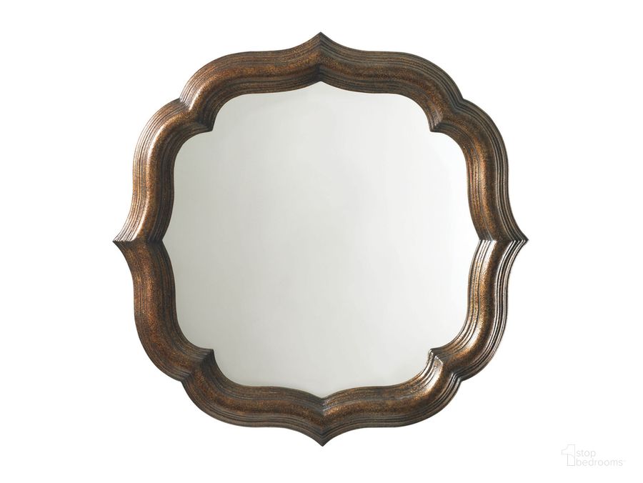 The appearance of Royal Kahala Lotus Blossom Mirror designed by Tommy Bahama in the traditional interior design. This brown piece of furniture  was selected by 1StopBedrooms from Royal Kahala Collection to add a touch of cosiness and style into your home. Sku: 01-0538-201. Material: Wood. Product Type: Dresser Mirror. Image1