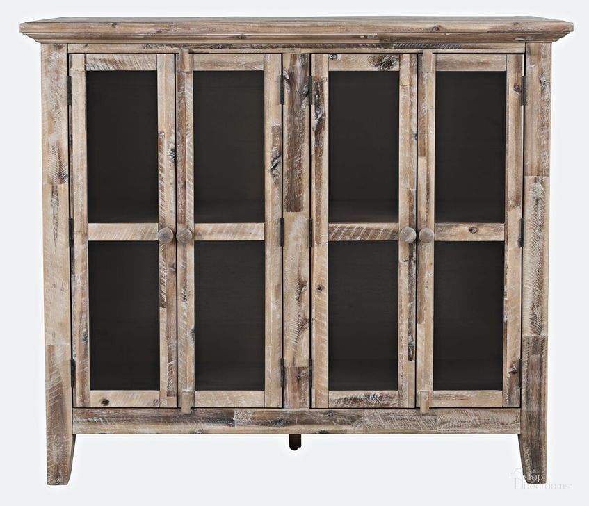 The appearance of Shores 48 Inch Distressed Acacia Four-Door Accent Cabinet In Grey Wash designed by Jofran in the country / farmhouse interior design. This washed grey piece of furniture  was selected by 1StopBedrooms from Rustic Shores Collection to add a touch of cosiness and style into your home. Sku: 2125-48. Material: MDF. Product Type: Accent Cabinet. Image1
