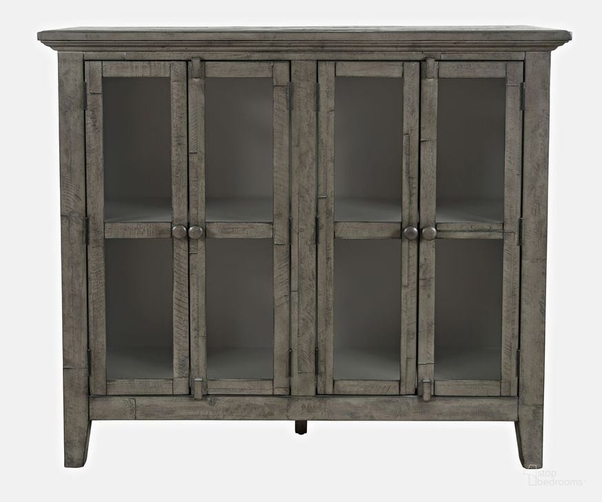 The appearance of Shores 48 Inch Distressed Acacia Four-Door Accent Cabinet In Stone designed by Jofran in the country / farmhouse interior design. This stone piece of furniture  was selected by 1StopBedrooms from Rustic Shores Collection to add a touch of cosiness and style into your home. Sku: 2130-48. Material: MDF. Product Type: Accent Cabinet. Image1