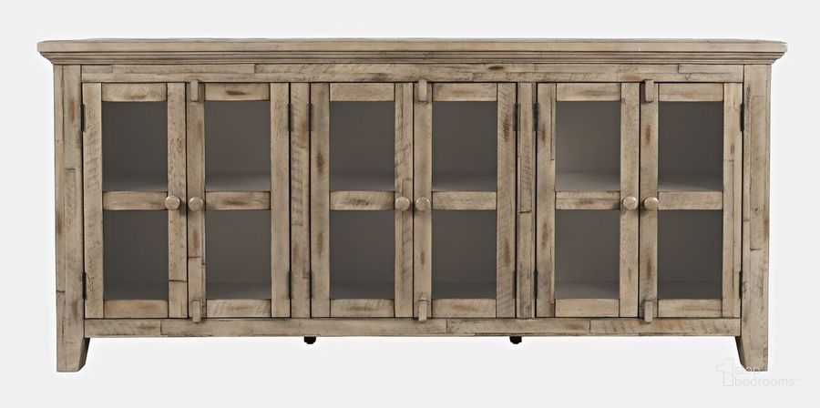 The appearance of Shores 70 Inch Distressed Acacia Six-Door Sideboard Cabinet In Watch Hill Brown-Grey designed by Jofran in the country / farmhouse interior design. This brown and grey piece of furniture  was selected by 1StopBedrooms from Rustic Shores Collection to add a touch of cosiness and style into your home. Sku: 1620-7032. Product Type: Sideboard. Material: MDF. Image1