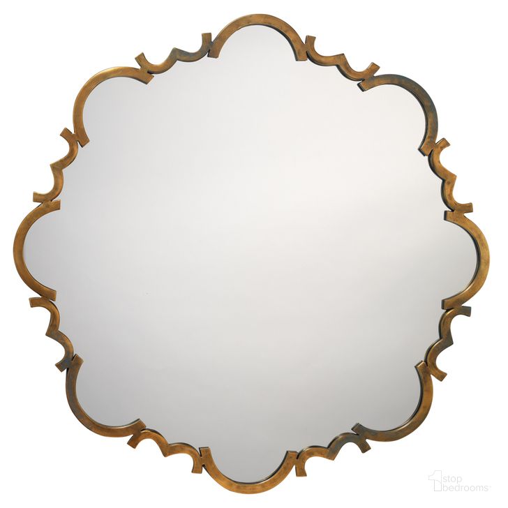 The appearance of Saint Albans Mirror designed by Jamie Young Company in the transitional interior design. This antique gold piece of furniture  was selected by 1StopBedrooms from Saint Collection to add a touch of cosiness and style into your home. Sku: 7STAL-MIAG. Material: Metal. Product Type: Accent Mirror. Image1