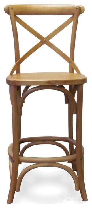 The appearance of Saloon Counter Stool Set of 2 In Natural designed by Primitive Collections in the country / farmhouse interior design. This natural piece of furniture  was selected by 1StopBedrooms from  to add a touch of cosiness and style into your home. Sku: PC111111CNAT10. Material: Wood. Product Type: Barstool. Image1