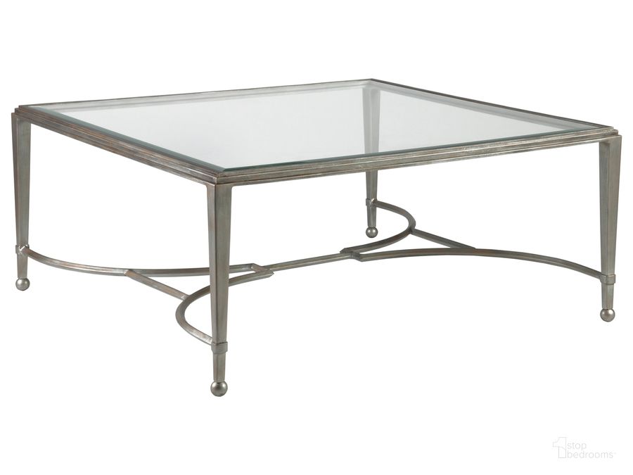 The appearance of Sangiovese Argento Square Cocktail Table designed by Artistica Home in the industrial interior design. This argento piece of furniture  was selected by 1StopBedrooms from Sangiovese Collection to add a touch of cosiness and style into your home. Sku: 01-2011-947-46. Product Type: Cocktail Table.