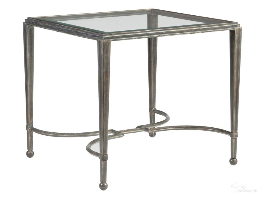 The appearance of Sangiovese St Laurent Rectangular End Table designed by Artistica Home in the industrial interior design. This gray piece of furniture  was selected by 1StopBedrooms from Sangiovese Collection to add a touch of cosiness and style into your home. Sku: 01-2011-959-44. Product Type: End Table.