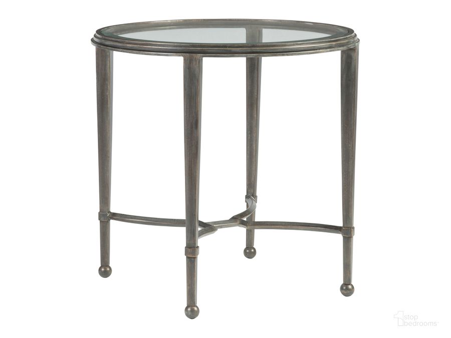 The appearance of Sangiovese St Laurent Round End Table designed by Artistica Home in the industrial interior design. This gray piece of furniture  was selected by 1StopBedrooms from Sangiovese Collection to add a touch of cosiness and style into your home. Sku: 01-2011-950-44. Product Type: End Table.