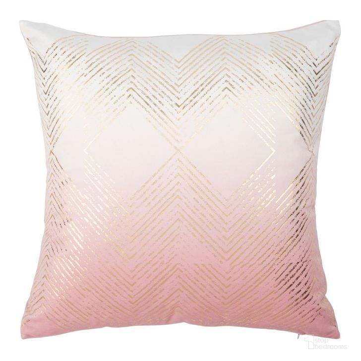 The appearance of Sarla Pillow in Blush and Gold PLS7144B-1220 designed by Safavieh in the modern / contemporary interior design. This blush/gold piece of furniture  was selected by 1StopBedrooms from Sarla Collection to add a touch of cosiness and style into your home. Sku: PLS7144B-1220. Product Type: Pillow. Image1