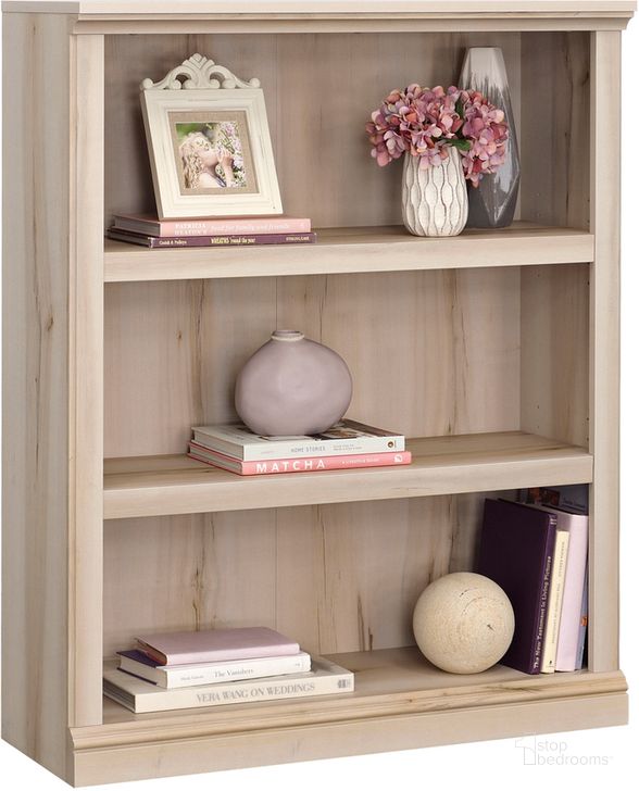 Sauder 2-Shelf Bookcase, Chalked Chestnut