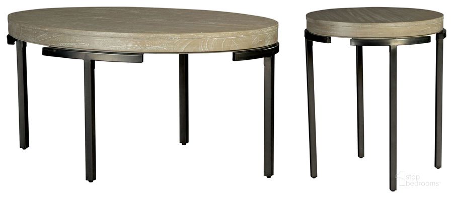 The appearance of Scottsdale Sand Dune And Black Oval Occasional Table Set designed by Hekman in the transitional interior design. This beige piece of furniture  was selected by 1StopBedrooms from Scottsdale Collection to add a touch of cosiness and style into your home. Sku: 25301;25305. Product Type: Occasional Table Set. Image1