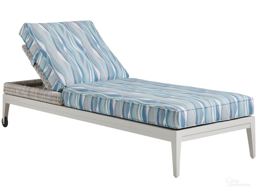 The appearance of Seabrook Chaise designed by Tommy Bahama in the coastal interior design. This  piece of furniture  was selected by 1StopBedrooms from Seabrook Collection to add a touch of cosiness and style into your home. Sku: 01-3430-75-40. Product Type: Outdoor Chaise Lounge. Image1