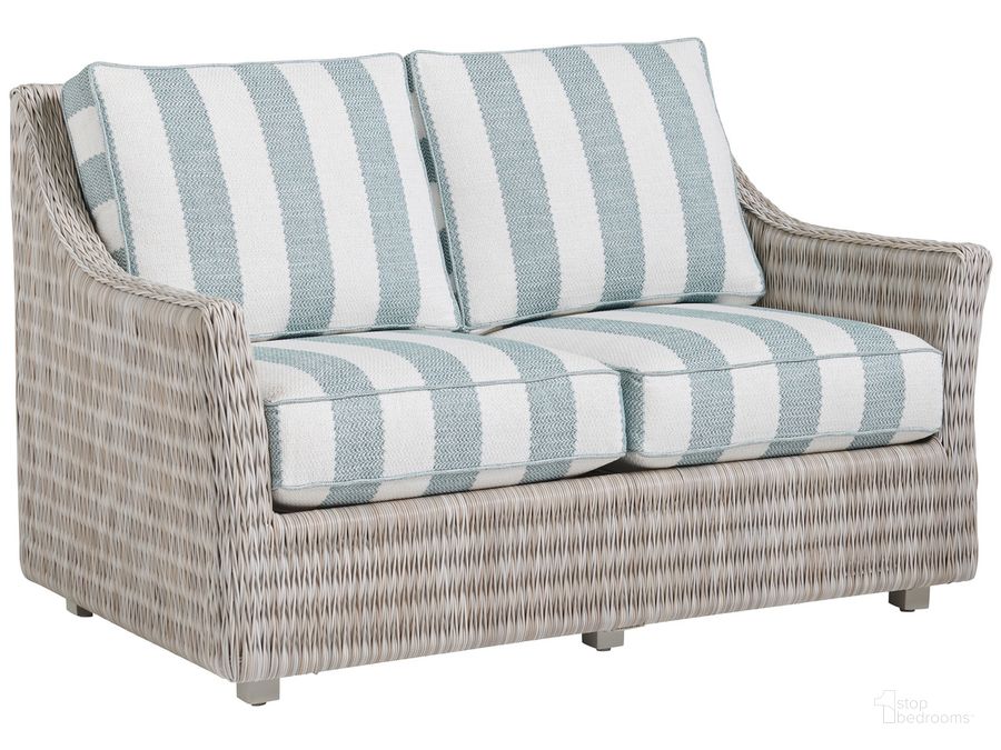 The appearance of Seabrook Loveseat designed by Tommy Bahama in the coastal interior design. This  piece of furniture  was selected by 1StopBedrooms from Seabrook Collection to add a touch of cosiness and style into your home. Sku: 01-3430-22-40. Product Type: Outdoor Sofa & Loveseat. Image1