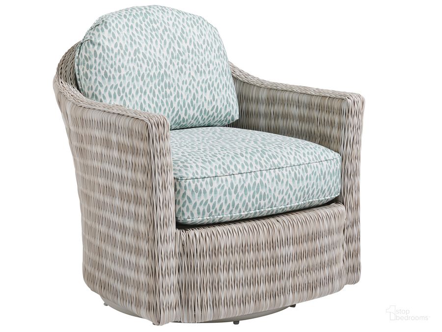 The appearance of Seabrook Swivel Lounge Chair designed by Tommy Bahama in the coastal interior design. This  piece of furniture  was selected by 1StopBedrooms from Seabrook Collection to add a touch of cosiness and style into your home. Sku: 01-3430-10SW-40. Product Type: Outdoor Chair. Image1