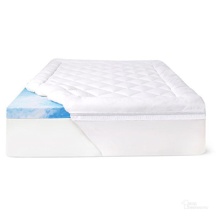 The appearance of SealyChill 4 Inch California King Foam Mattress Topper with Cover designed by Sealy in the modern / contemporary interior design. This white piece of furniture  was selected by 1StopBedrooms from Cool & Clean Collection to add a touch of cosiness and style into your home. Sku: F02-00149-CK0. Size: California King. Product Type: Mattress Topper. Material: Foam. Image1