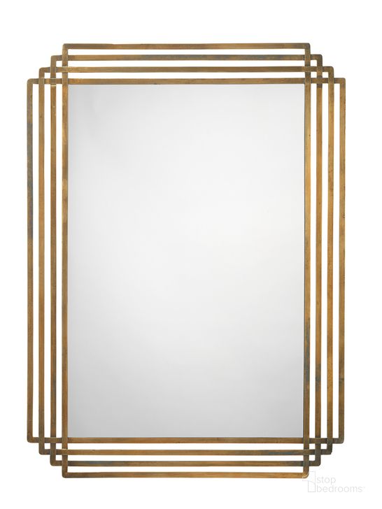 The appearance of Serai Mirror designed by Jamie Young Company in the transitional interior design. This antique brass piece of furniture  was selected by 1StopBedrooms from Serai Collection to add a touch of cosiness and style into your home. Sku: 7SERA-MIAB. Material: Metal. Product Type: Accent Mirror. Image1