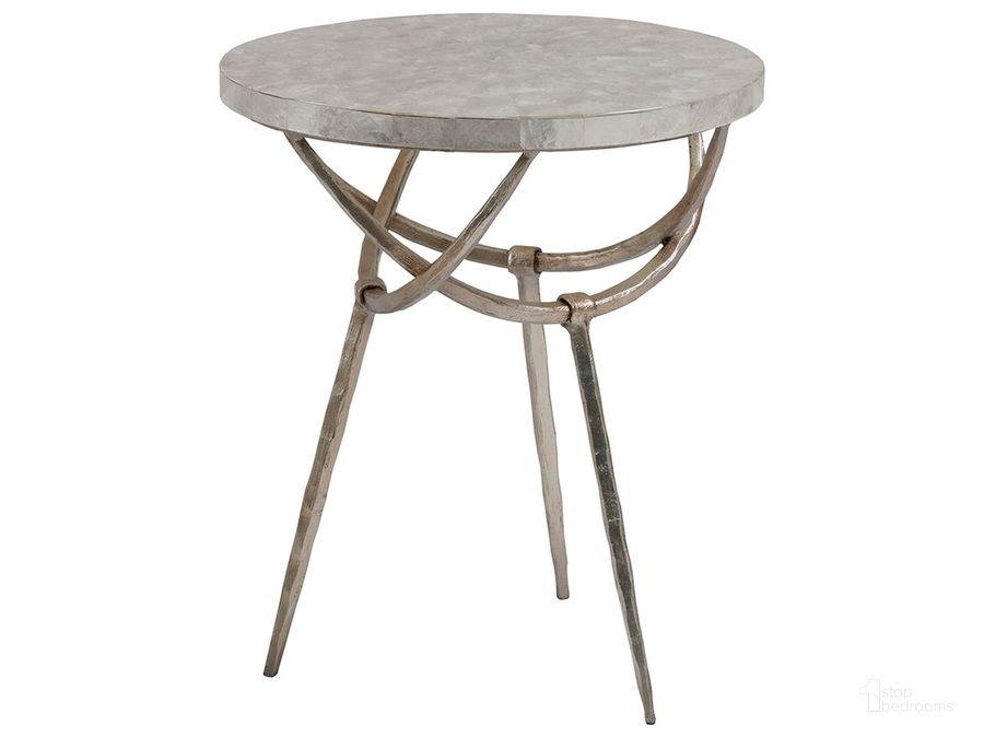 The appearance of Sergio Round Spot Table designed by Artistica Home in the industrial interior design. This gray piece of furniture  was selected by 1StopBedrooms from Sergio Collection to add a touch of cosiness and style into your home. Sku: 01-2053-950. Product Type: End Table. Image1