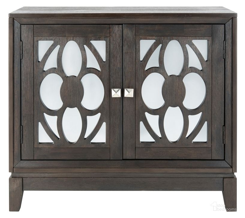 The appearance of Shannon Gray Wash Walnut and Mirror 2 Door Chest designed by Safavieh in the modern / contemporary interior design. This gray wash piece of furniture  was selected by 1StopBedrooms from Shannon Collection to add a touch of cosiness and style into your home. Sku: CHS9203B. Material: Wood. Product Type: Chest. Image1