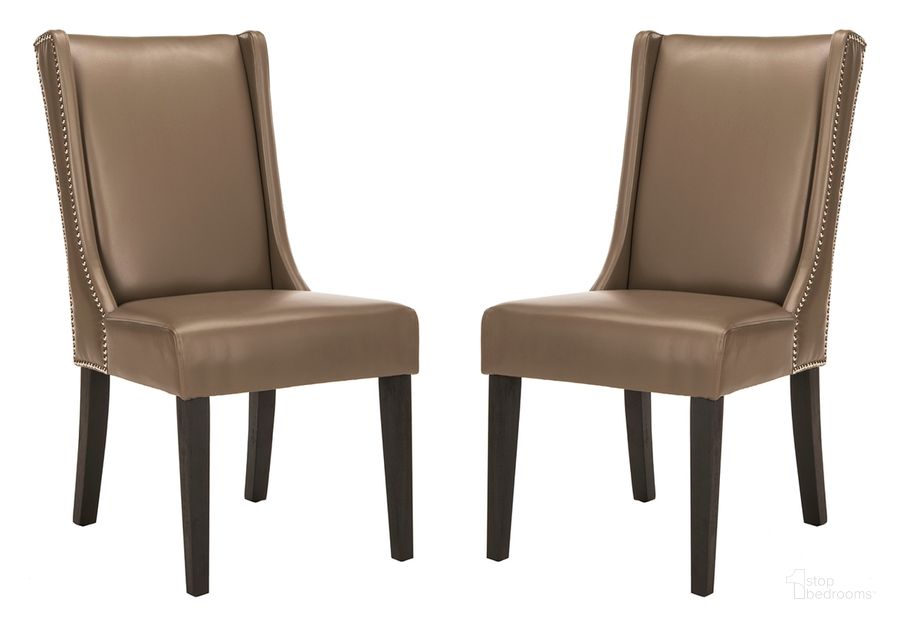 The appearance of Sher Clay 19 Inch Side Chair Set of 2 designed by Safavieh in the traditional interior design. This clay piece of furniture  was selected by 1StopBedrooms from Safavieh MCR Collection to add a touch of cosiness and style into your home. Sku: MCR4714B-SET2. Product Type: Dining Chair. Material: Stainless Steel. Image1