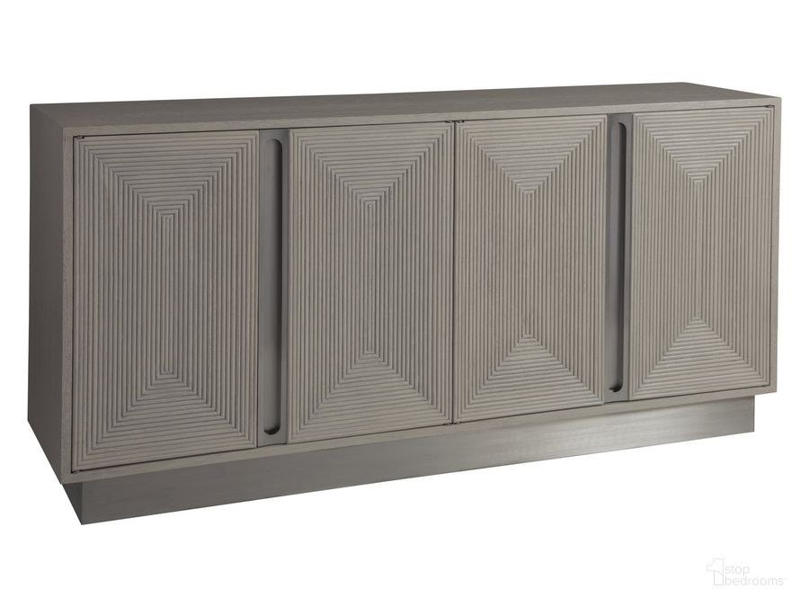 The appearance of Signature Designs Cerused White Grey Gradient Media Console designed by Artistica Home in the modern / contemporary interior design. This gray piece of furniture  was selected by 1StopBedrooms from Signature Designs Collection to add a touch of cosiness and style into your home. Sku: 01-2119-907. Product Type: Media Console. Image1