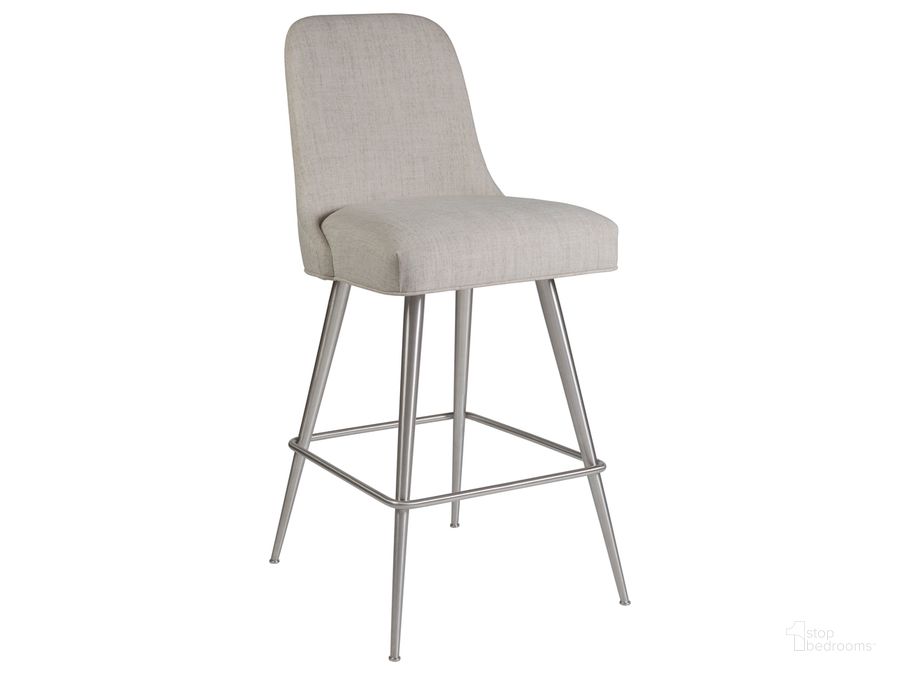 The appearance of Signature Designs Dinah Swivel Barstool designed by Artistica Home in the transitional interior design. This stainless steel piece of furniture  was selected by 1StopBedrooms from Signature Designs Collection to add a touch of cosiness and style into your home. Sku: 01-2281-896-01. Product Type: Barstool. Image1