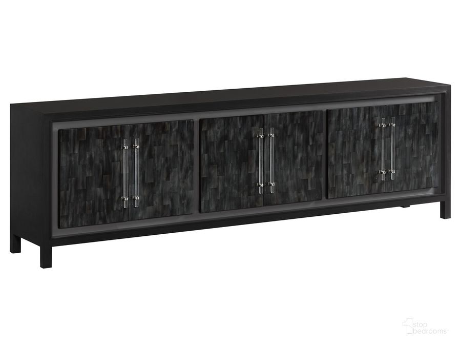 The appearance of Signature Designs Elation Gray Long Media Console designed by Artistica Home in the modern / contemporary interior design. This gray piece of furniture  was selected by 1StopBedrooms from Signature Designs Collection to add a touch of cosiness and style into your home. Sku: 01-2268-908. Product Type: Media Console. Image1