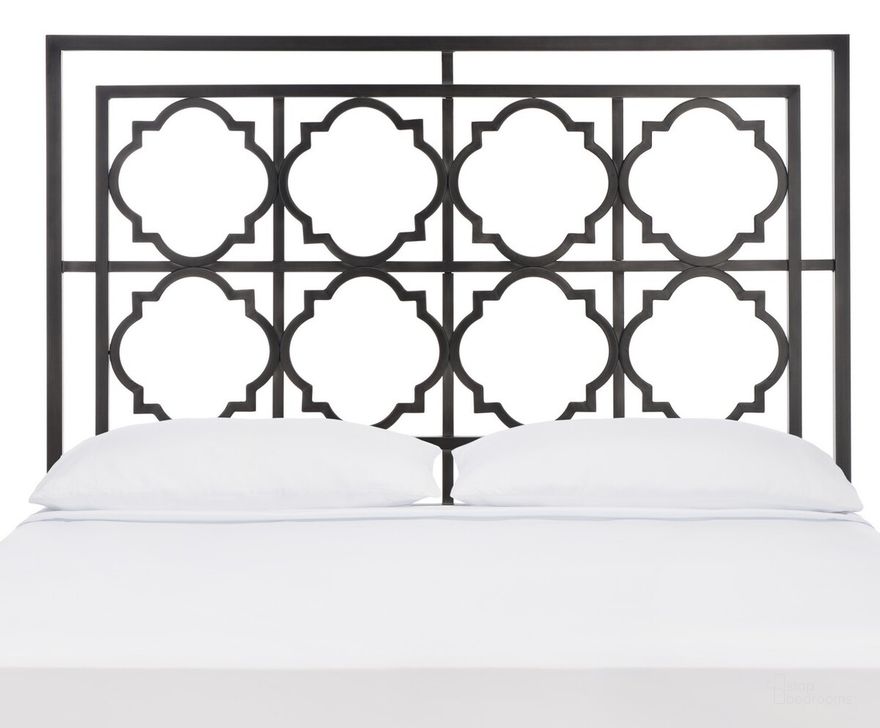 The appearance of Silva Antique Iron Metal King Headboard designed by Safavieh in the traditional interior design. This antique iron piece of furniture  was selected by 1StopBedrooms from Silva Collection to add a touch of cosiness and style into your home. Sku: FOX6216C-K. Material: Metal. Product Type: Headboard. Bed Size: King. Image1
