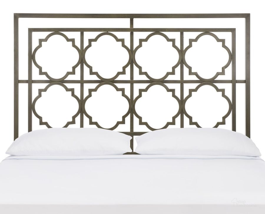The appearance of Silva French Silver King Metal Headboard designed by Safavieh in the modern / contemporary interior design. This silver piece of furniture  was selected by 1StopBedrooms from Silva Collection to add a touch of cosiness and style into your home. Sku: FOX6216A-K. Material: Metal. Product Type: Headboard. Bed Size: King. Image1
