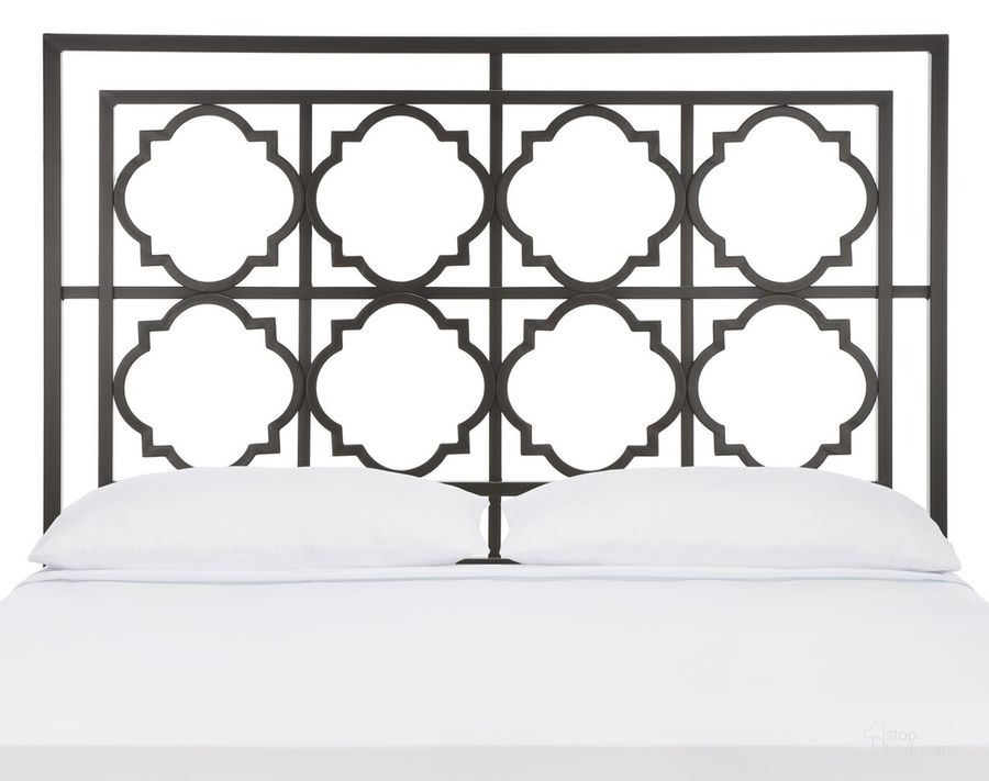 The appearance of Silva Gun Metal King Headboard designed by Safavieh in the traditional interior design. This gunmetal piece of furniture  was selected by 1StopBedrooms from Silva Collection to add a touch of cosiness and style into your home. Sku: FOX6216B-K. Material: Metal. Product Type: Headboard. Bed Size: King. Image1