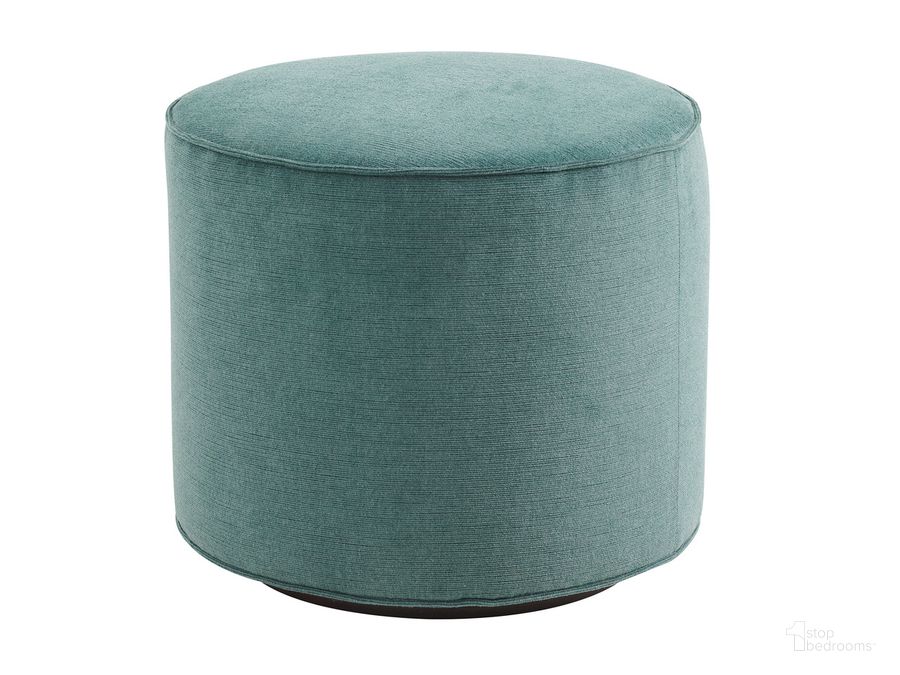 The appearance of Silverado Waverly Swivel Ottoman 01-7941-44SW-40 designed by Lexington in the transitional interior design. This teal piece of furniture  was selected by 1StopBedrooms from Silverado Collection to add a touch of cosiness and style into your home. Sku: 01-7941-44SW-40. Product Type: Ottoman. Image1