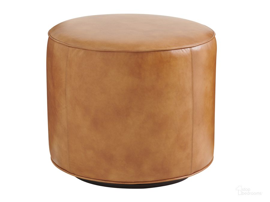 The appearance of Silverado Waverly Swivel Ottoman 01-7941-44SW-LL-40 designed by Lexington in the transitional interior design. This brown piece of furniture  was selected by 1StopBedrooms from Silverado Collection to add a touch of cosiness and style into your home. Sku: 01-7941-44SW-LL-40. Product Type: Ottoman. Image1