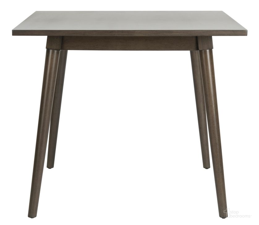 The appearance of Simone Grey Walnut Square Dining Table designed by Safavieh in the modern / contemporary interior design. This gray walnut piece of furniture  was selected by 1StopBedrooms from Simone Collection to add a touch of cosiness and style into your home. Sku: DTB9200B. Table Base Style: Legs. Table Top Shape: Square. Material: Wood. Product Type: Dining Table. Size: 36". Image1