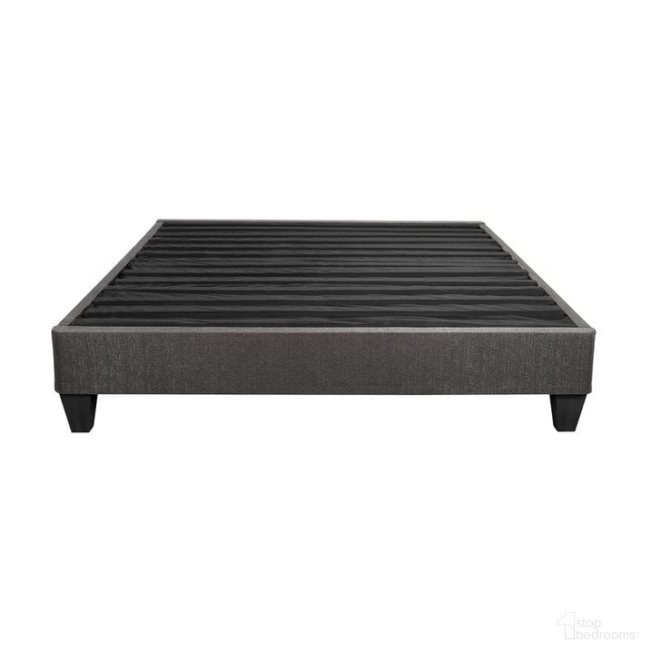 The appearance of Sleep Right Speedy 14 Inch Platform California King Mattress Foundation In Dark Grey designed by Primo International in the modern / contemporary interior design. This dark grey piece of furniture  was selected by 1StopBedrooms from Sleep Right Collection to add a touch of cosiness and style into your home. Sku: 38238. Material: Wood. Bed Size: California King. Product Type: Foundation. Image1