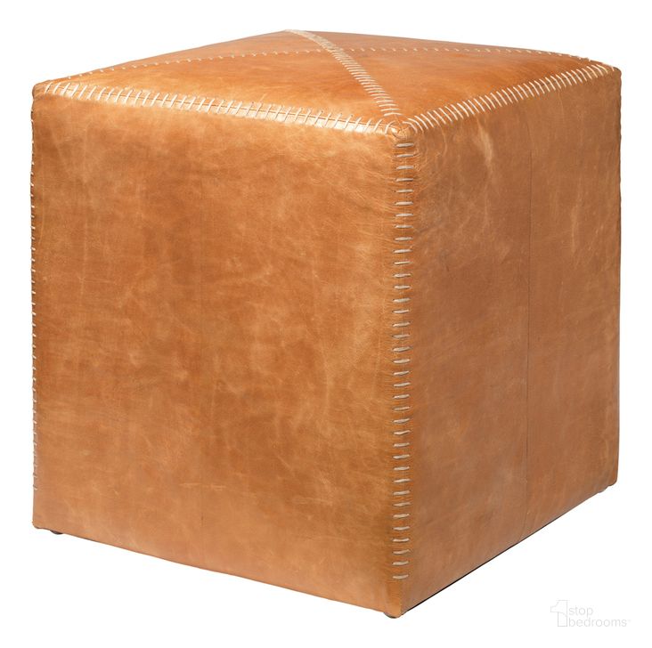The appearance of Small Ottoman designed by Jamie Young Company in the modern / contemporary interior design. This buff piece of furniture  was selected by 1StopBedrooms from Ottomoan Collection to add a touch of cosiness and style into your home. Sku: 20OTTO-SMLE. Material: Leather. Product Type: Ottoman. Image1