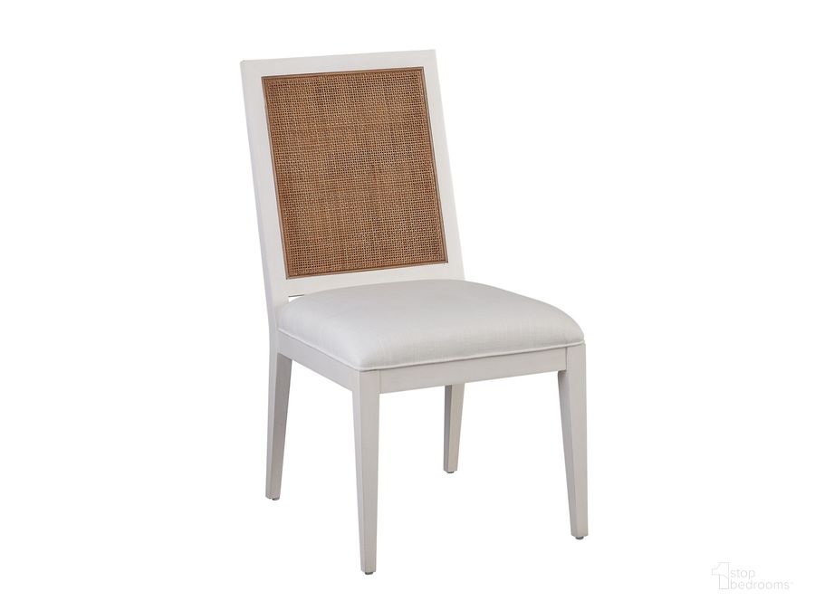 The appearance of Smithcliff Woven Side Chair 01-0935-880-01 designed by Barclay Butera in the transitional interior design. This white piece of furniture  was selected by 1StopBedrooms from Laguna Collection to add a touch of cosiness and style into your home. Sku: 01-0935-880-01. Product Type: Side Chair. Image1