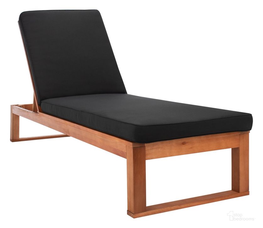 The appearance of Solano Sunlounger PAT7024X designed by Safavieh in the modern / contemporary interior design. This black piece of furniture  was selected by 1StopBedrooms from Solano Collection to add a touch of cosiness and style into your home. Sku: PAT7024X. Material: Wood. Product Type: Outdoor Chaise Lounge. Image1