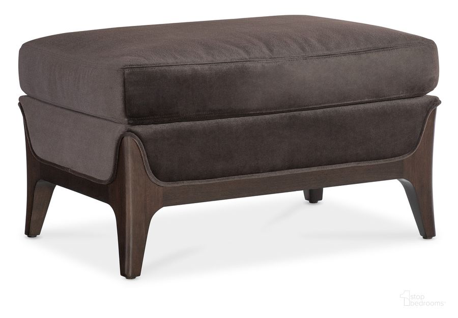 The appearance of Sophia Ottoman In Brown designed by Hooker in the transitional interior design. This brown piece of furniture  was selected by 1StopBedrooms from SS Collection to add a touch of cosiness and style into your home. Sku: SS208-OT-489. Material: Fabric. Product Type: Ottoman. Image1