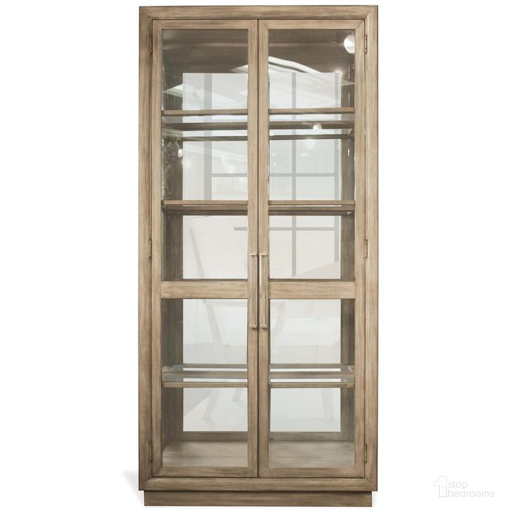 The appearance of Sophie Display Cabinet In Natural designed by Riverside Furniture in the glam interior design. This natural piece of furniture  was selected by 1StopBedrooms from Sophie Collection to add a touch of cosiness and style into your home. Sku: 50354. Product Type: Display Cabinet. Image1