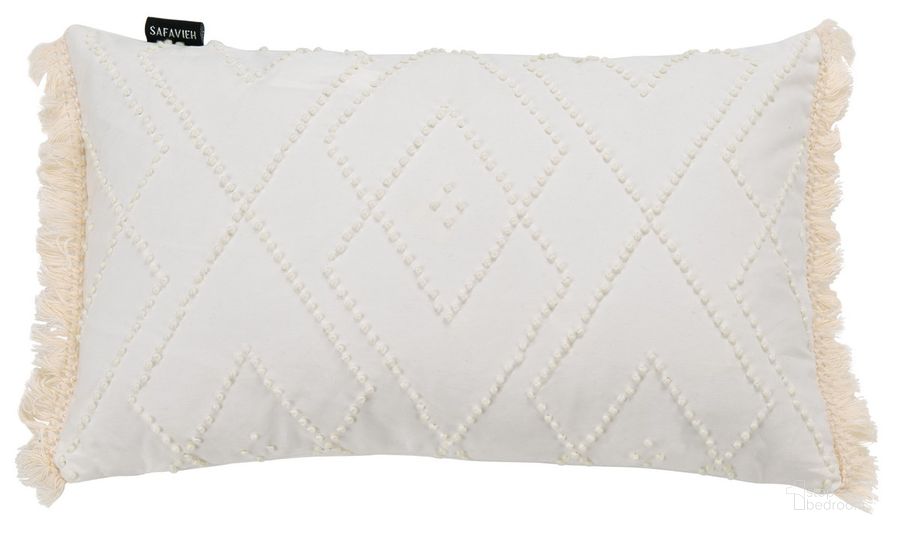 The appearance of Sorena Pillow in White designed by Safavieh in the coastal interior design. This white piece of furniture  was selected by 1StopBedrooms from Sorena Collection to add a touch of cosiness and style into your home. Sku: PLS7183A-1220. Material: Cotton. Product Type: Pillow. Image1
