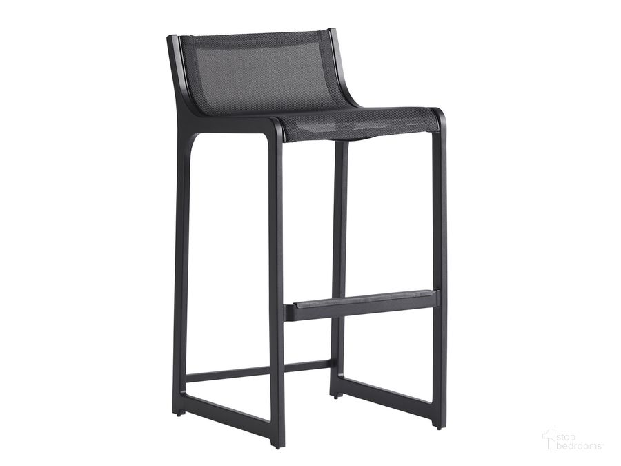 The appearance of South Beach Bar Stool designed by Tommy Bahama in the modern / contemporary interior design. This black piece of furniture  was selected by 1StopBedrooms from South Beach Collection to add a touch of cosiness and style into your home. Sku: 01-3940-16. Material: Aluminum. Product Type: Barstool. Image1