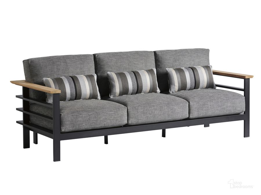 The appearance of South Beach Sofa designed by Tommy Bahama in the modern / contemporary interior design. This  piece of furniture  was selected by 1StopBedrooms from South Beach Collection to add a touch of cosiness and style into your home. Sku: 01-3940-33-40. Material: Aluminum. Product Type: Sofa. Image1