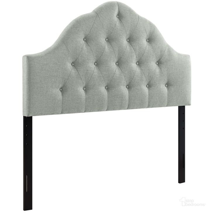 The appearance of Sovereign Gray Queen Upholstered Fabric Headboard designed by Modway in the modern / contemporary interior design. This gray piece of furniture  was selected by 1StopBedrooms from Sovereign Collection to add a touch of cosiness and style into your home. Sku: MOD-5162-GRY. Product Type: Headboard. Bed Size: Queen. Material: MDF. Image1