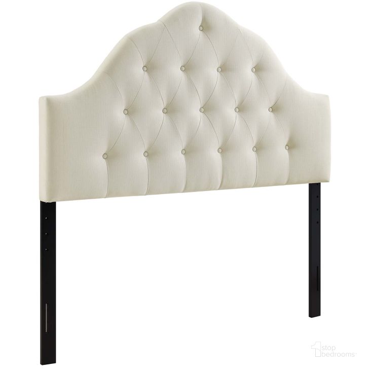 The appearance of Sovereign Ivory Full Upholstered Fabric Headboard designed by Modway in the modern / contemporary interior design. This ivory piece of furniture  was selected by 1StopBedrooms from Sovereign Collection to add a touch of cosiness and style into your home. Sku: MOD-5164-IVO. Product Type: Headboard. Bed Size: Full. Material: MDF. Image1