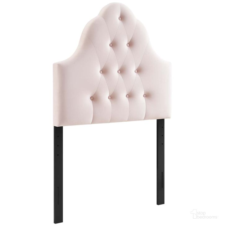 The appearance of Sovereign Pink Twin Diamond Tufted Performance Velvet Headboard MOD-6122-PNK designed by Modway in the modern / contemporary interior design. This pink piece of furniture  was selected by 1StopBedrooms from Sovereign Collection to add a touch of cosiness and style into your home. Sku: MOD-6122-PNK. Product Type: Headboard. Bed Size: Twin. Material: MDF. Image1