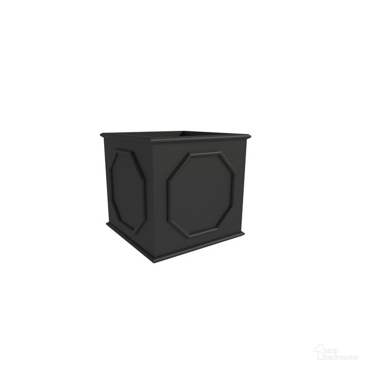 The appearance of Sprout Cubic 10.2 Inch Fiber Stone Cube Planter In Black designed by LeisureMod in the modern / contemporary interior design. This black piece of furniture  was selected by 1StopBedrooms from Sprout Collection to add a touch of cosiness and style into your home. Sku: SP10BL. Material: Stone. Product Type: Planter. Image1